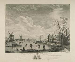 Jacques Philippe Le Bas - 4 Bll.: Holländische Ansichten.