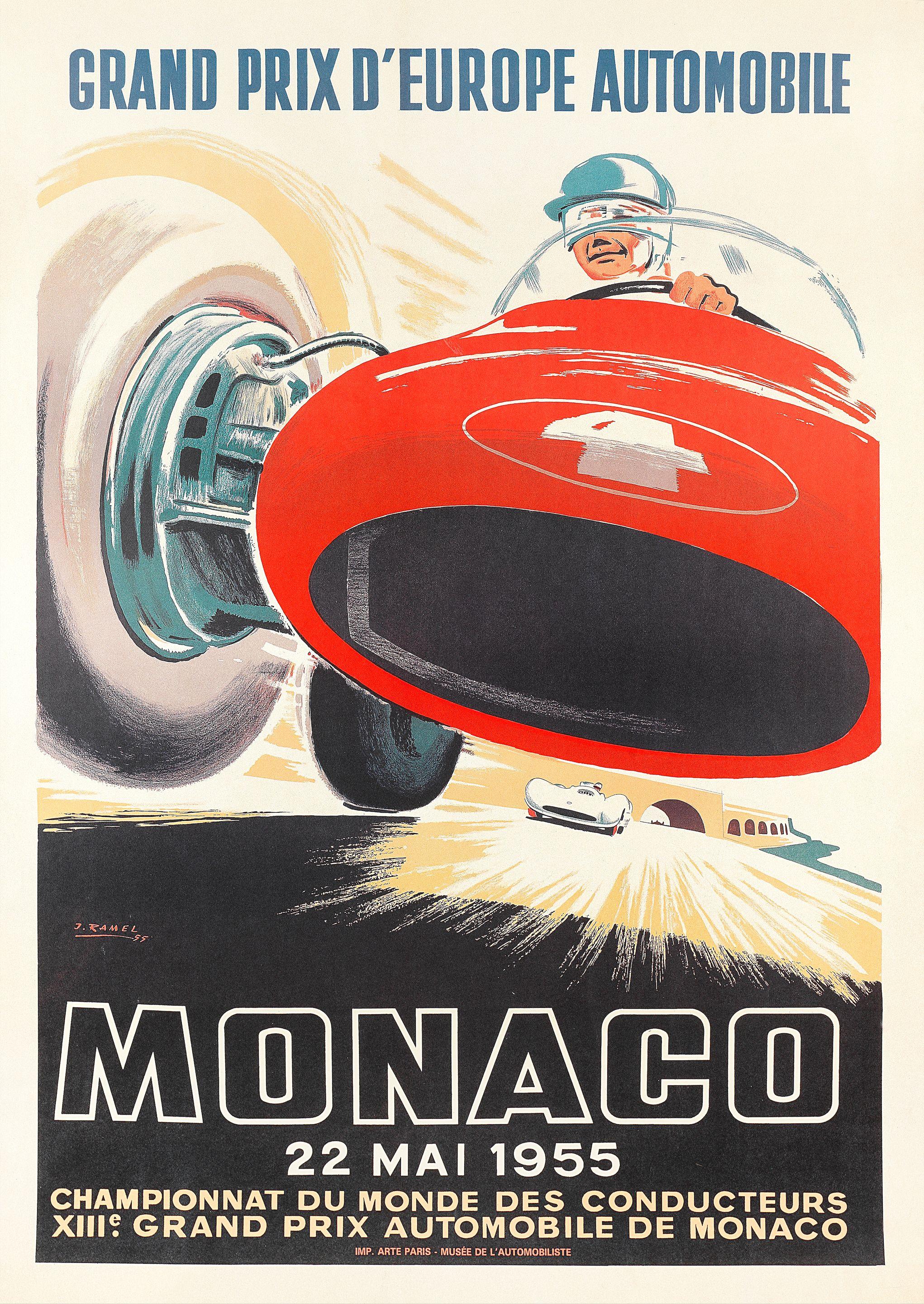 Jacques Ramel - Monaco Xiiie Grand Prix. 1955.