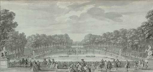 Jacques Rigaud - Une Vue du Château Marly Prise du Bas du Grand Parterre