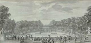 Jacques Rigaud - Une Vue du Château Marly Prise du Bas du Grand Parterre