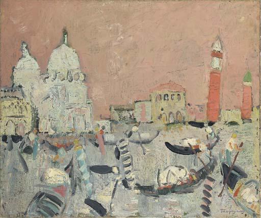 Jacques Truphémus - Venise, les deux campaniles roses