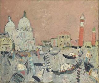 Jacques Truphémus - Venise, les deux campaniles roses