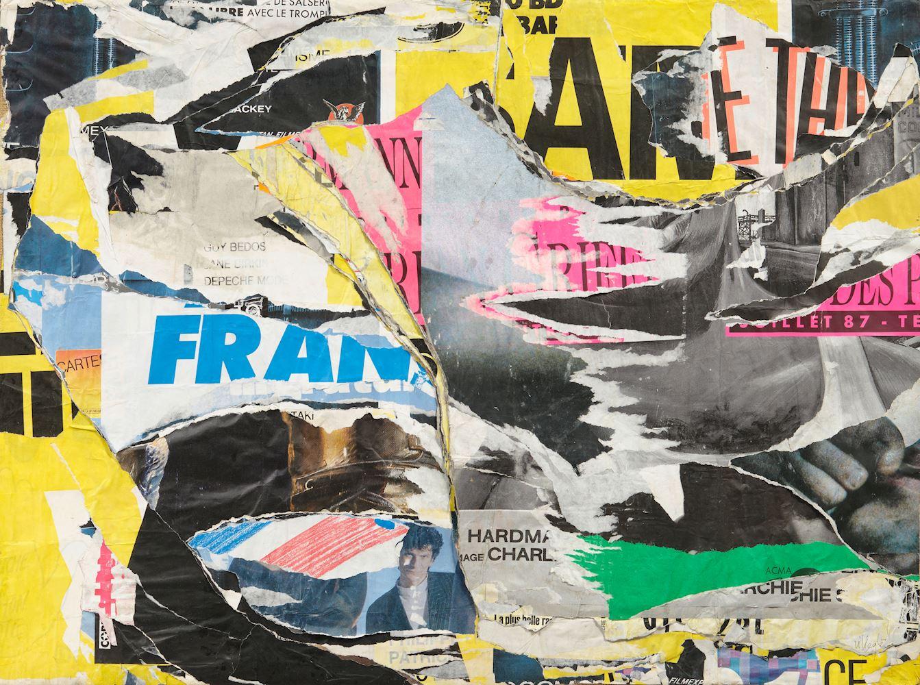 Jacques Villeglé - 52, boulevard de Sébastopol. 1987.