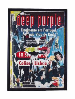 Jacques Villeglé - Deep Purple - Avenida Libertade, Lisbonne