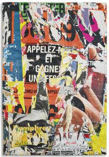 Jacques Villeglé - Rue des Lombards, Gros numéro