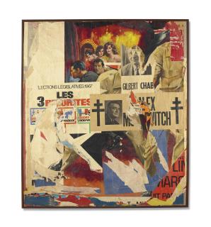 Jacques Villeglé - Rue du Grenier-Saint-Lazare 16 mars 1967