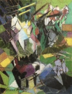 Jacques Villon - Attelages De Chevaux