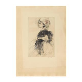 Jacques Villon - Au bois ou Lili au Boa Noir, circa 1905