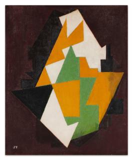 Jacques Villon - Composition Sur Fond Brun