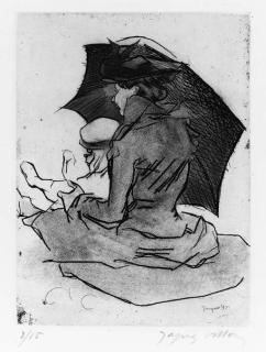 Jacques Villon - Croquis de Plage, Mere et Enfant (Ginestet and Pouillon E179)