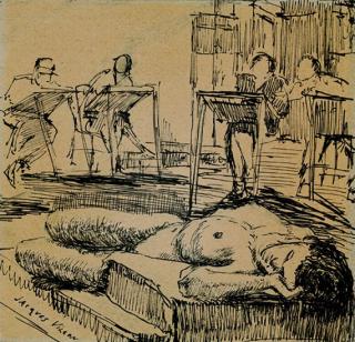 Jacques Villon - Dans l\'atelier