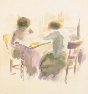 Jacques Villon - Deux femmes au café