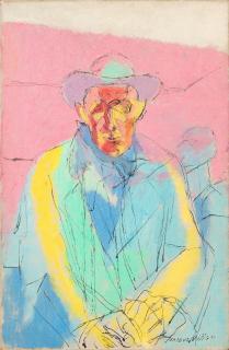 Jacques Villon - Homme à la blouse