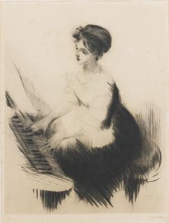 Jacques Villon - Jeune Femme Au Piano And Devant Un Guignol (Ginestet/Pouillon 237 And 241)
