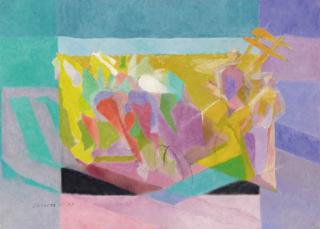 Jacques Villon - La faucheuse aux cheveaux (de dos)