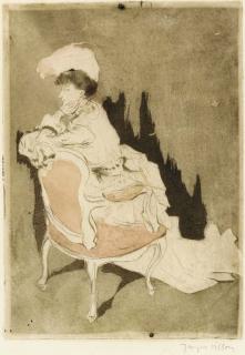 Jacques Villon - La Parisienne (tournée à gauche, petit planche) (Ginestet & Pouillon E93)