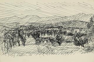 Jacques Villon - La plaine entre Cannes et Mougin