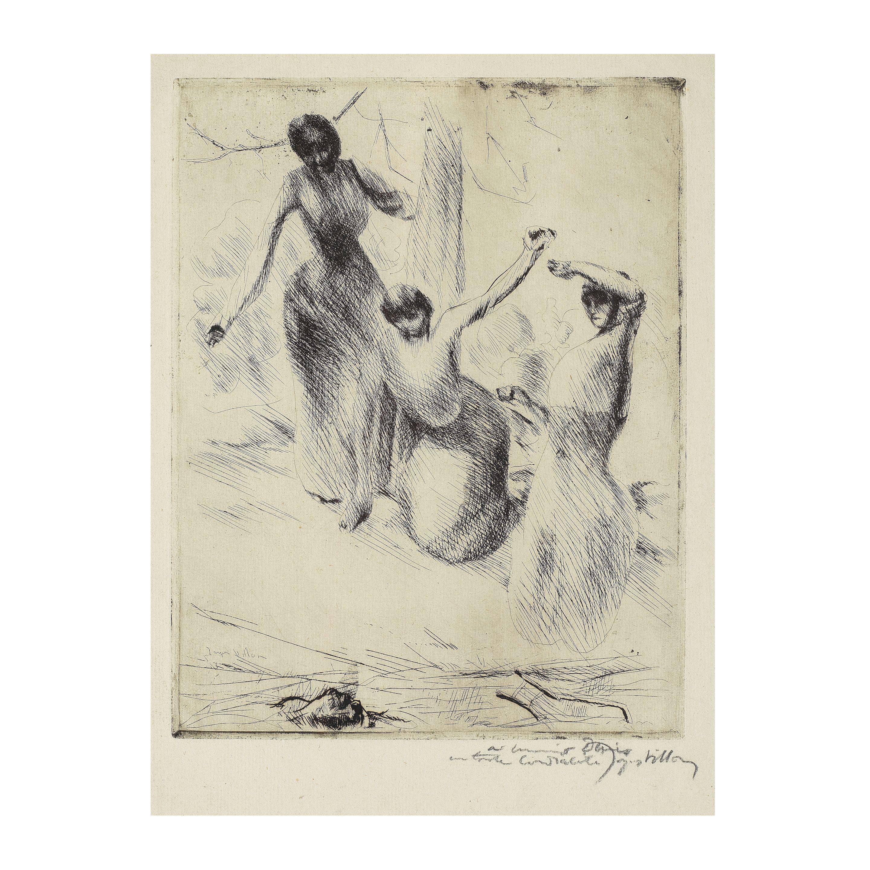 Jacques Villon - Les Femmes de Thrace, 1908