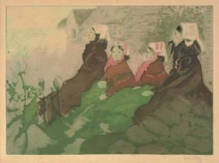 Jacques Villon - Les Femmes d\'Ouessant (Ginestet & Pouillon E81)
