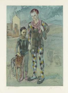 Jacques Villon - Les Saltimbanques, after Picasso (Ginestet & Pouillon E.634)