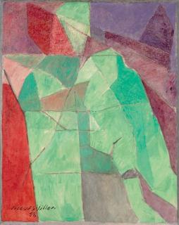 Jacques Villon - L\'homme assis