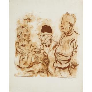 Jacques Villon - Ohe! La Classe Or Les Trois Soldats (G & P. 52)