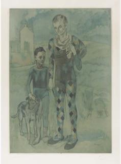 Jacques Villon - Saltimbanques (After Picasso) (Ginestet And Pouillon 634)