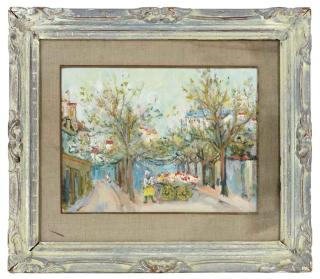 Jacques Zucker - Flower vendor in a street