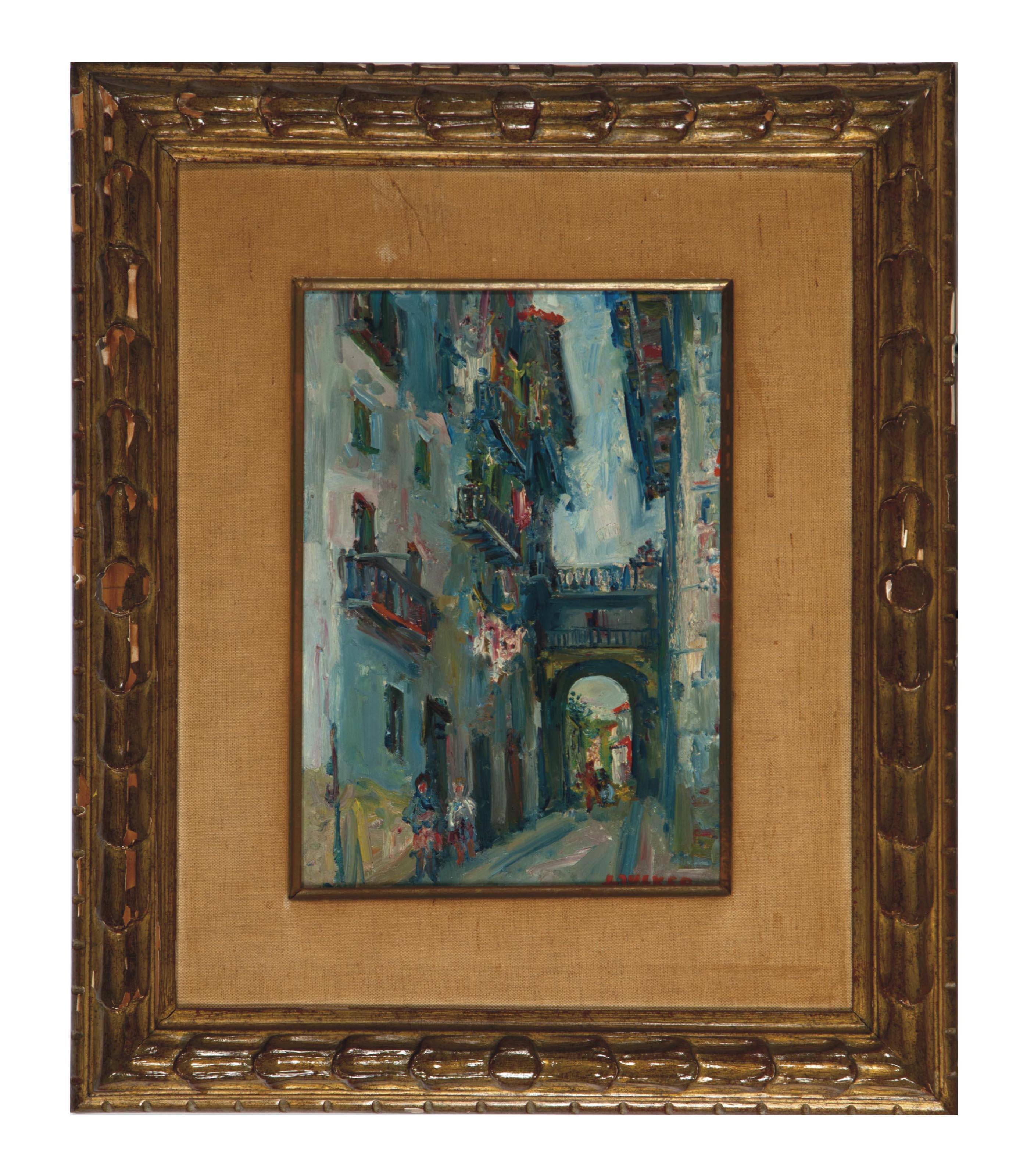 Jacques Zucker - Street in old Laredo, Spain