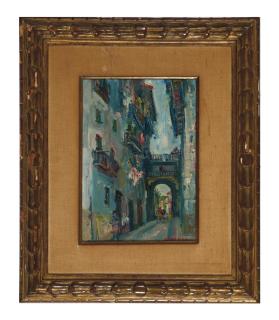 Jacques Zucker - Street in old Laredo, Spain