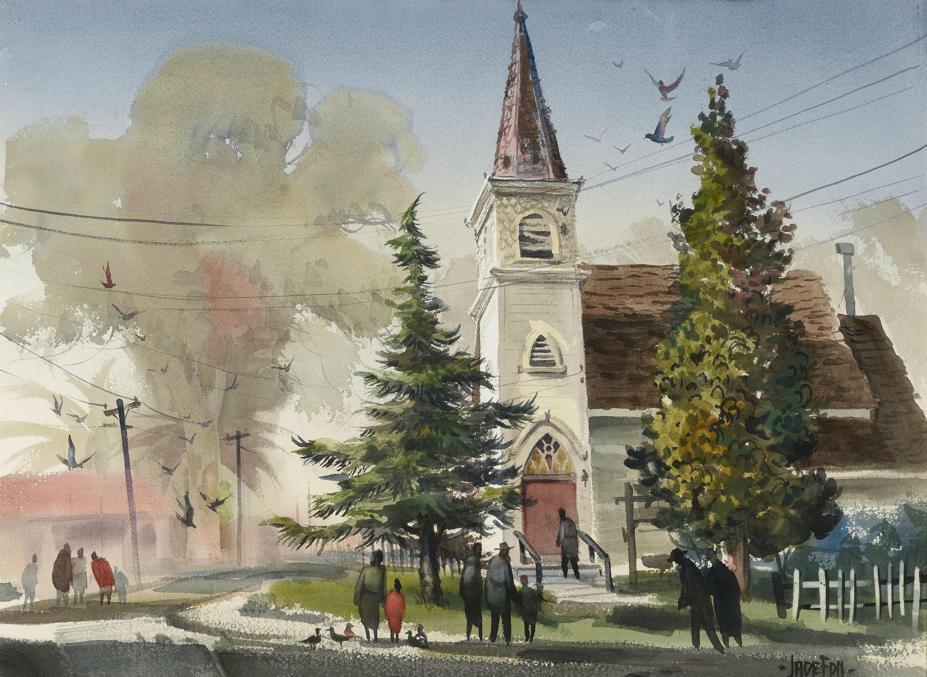 Jade Fon - Brentwood Church; Mendocino Church (A Group Of Two)