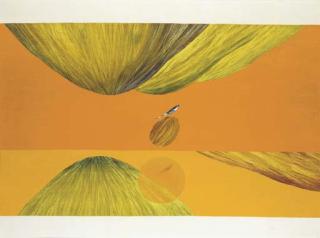 Jagdish Swaminathan - Mountain, Tree And Bird Series