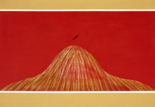 Jagdish Swaminathan - Untitled (Bird, Tree and Mountain Series)