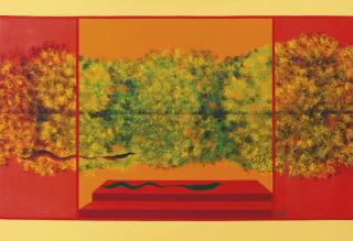 Jagdish Swaminathan - Untitled (Bird, Tree, Mountain Series)