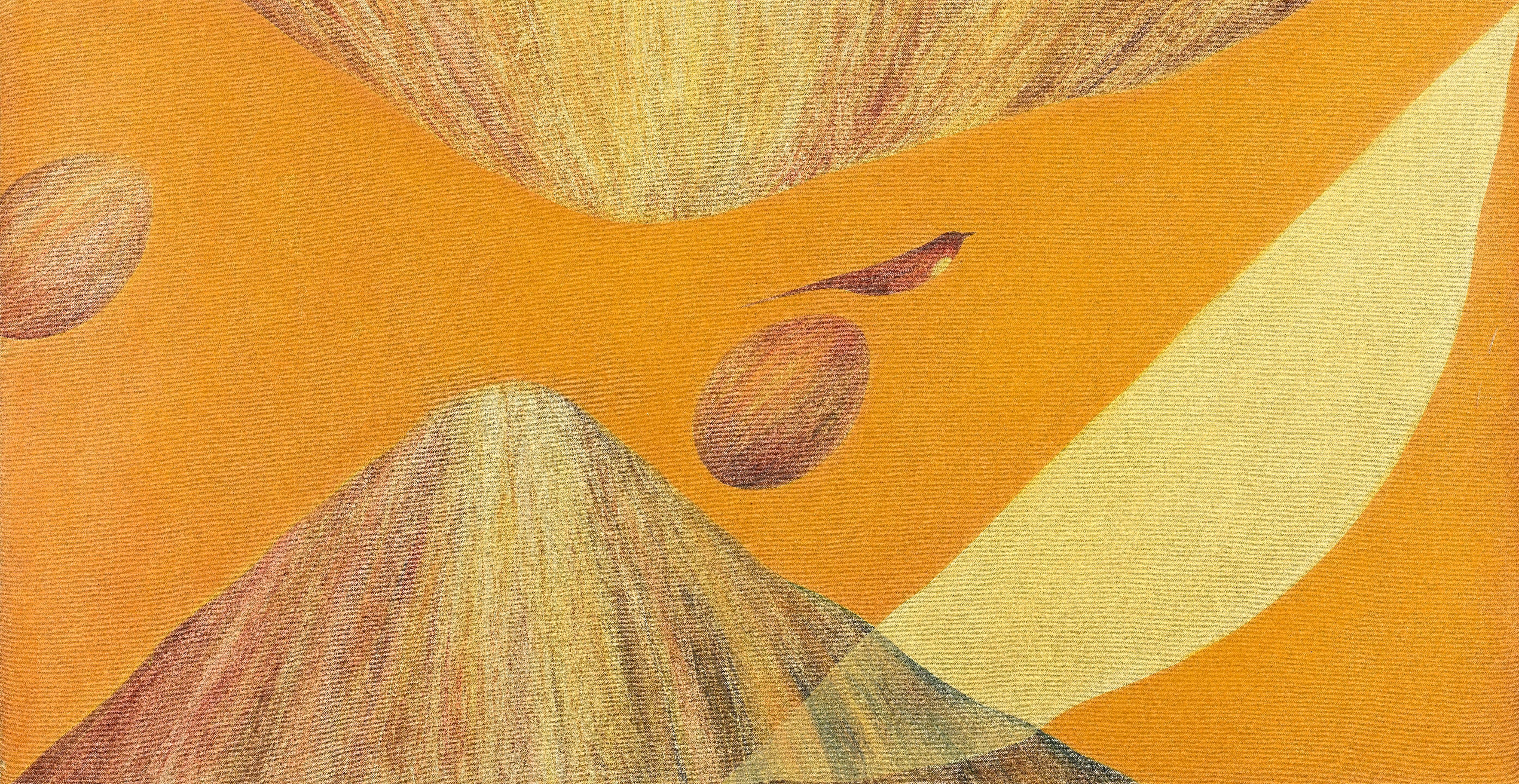 Jagdish Swaminathan - Untitled (Mountain & Bird Series)