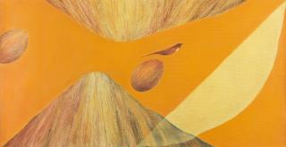 Jagdish Swaminathan - Untitled (Mountain & Bird Series)