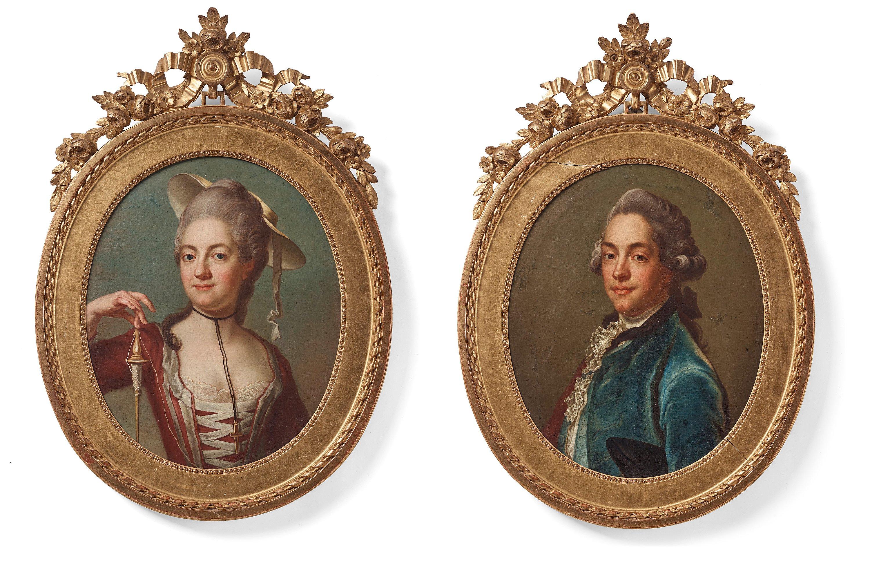 Jakob Björck - ”Herman af Petersens” (1743-1814) & his wife Anna Elisabet af Petersens (née Silfverschiöld) (1747-1789).