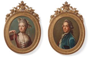 Jakob Björck - ”Herman af Petersens” (1743-1814) & his wife Anna Elisabet af Petersens (née Silfverschiöld) (1747-1789).