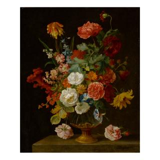 Jakob Bogdány - Still Life Of Flowers In A Vase
