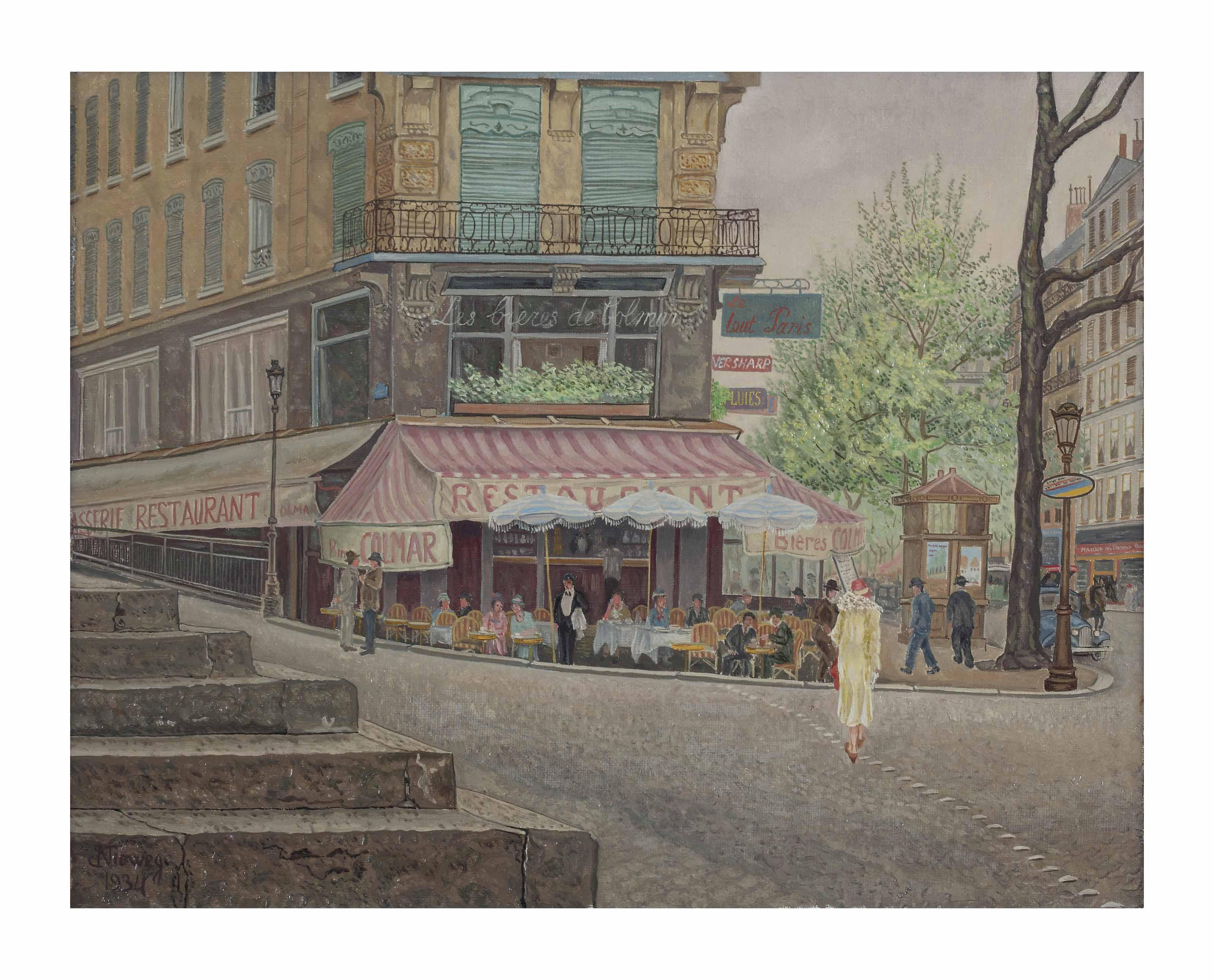 Jakob Nieweg - Cafe in Paris