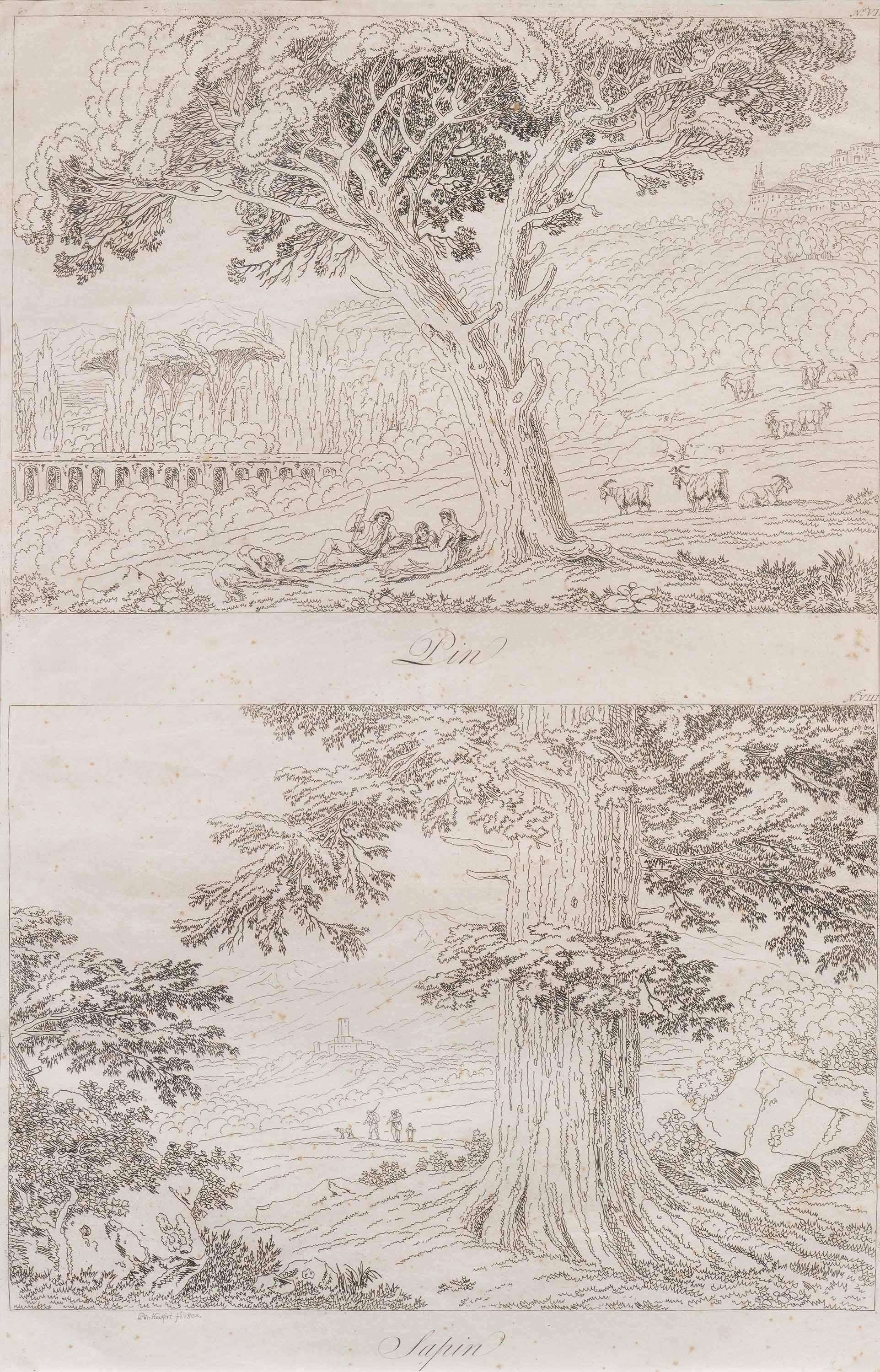 Jakob Philipp Hackert - Aus der Folge: Principes pour apprendre a dessiner le paysage d\'apres nature.