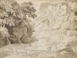 Jakob Philipp Hackert - Römischer Hirte in der Campagna.