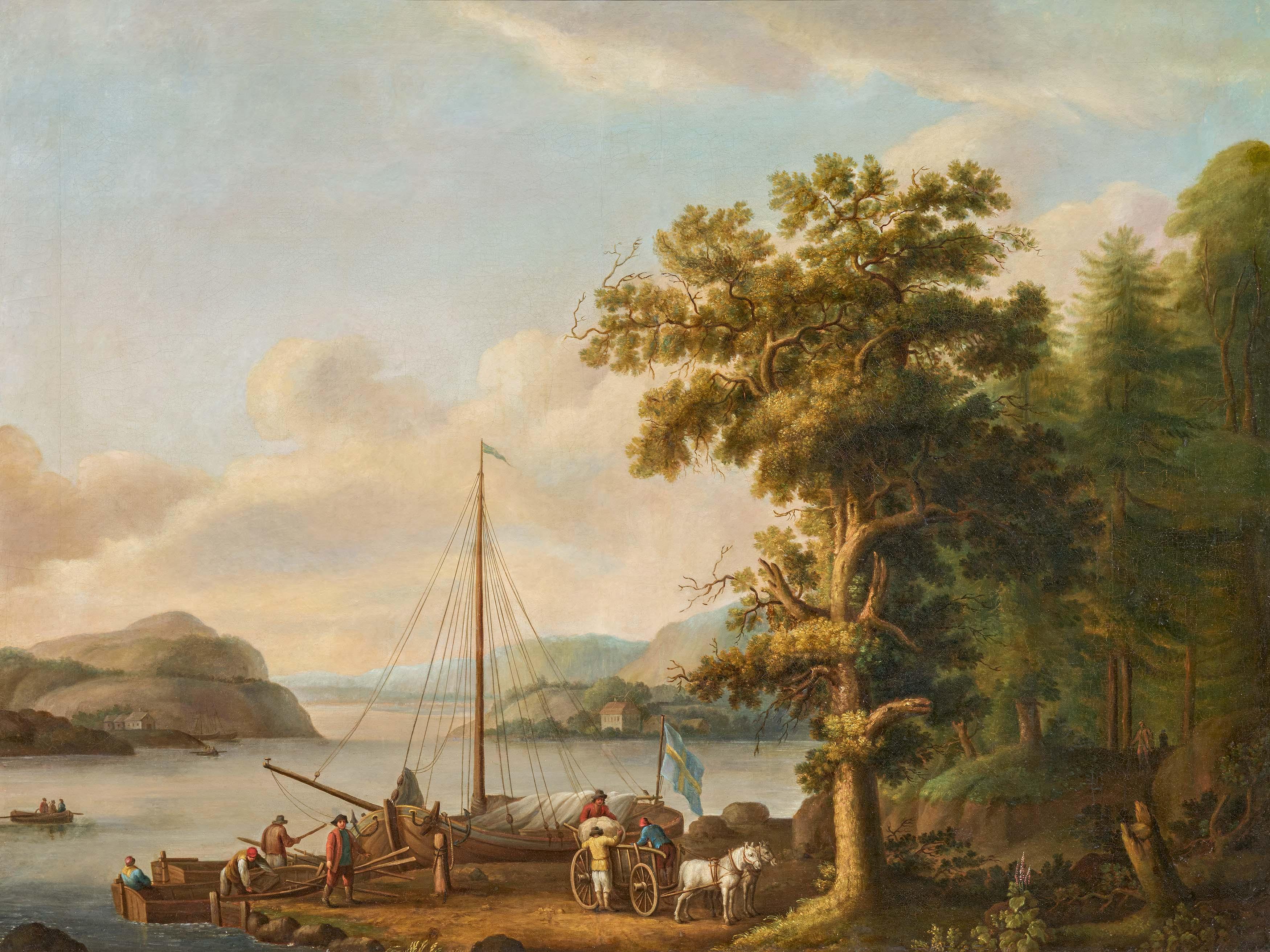 Jakob Philipp Hackert - Schwedische Flusslandschaft.