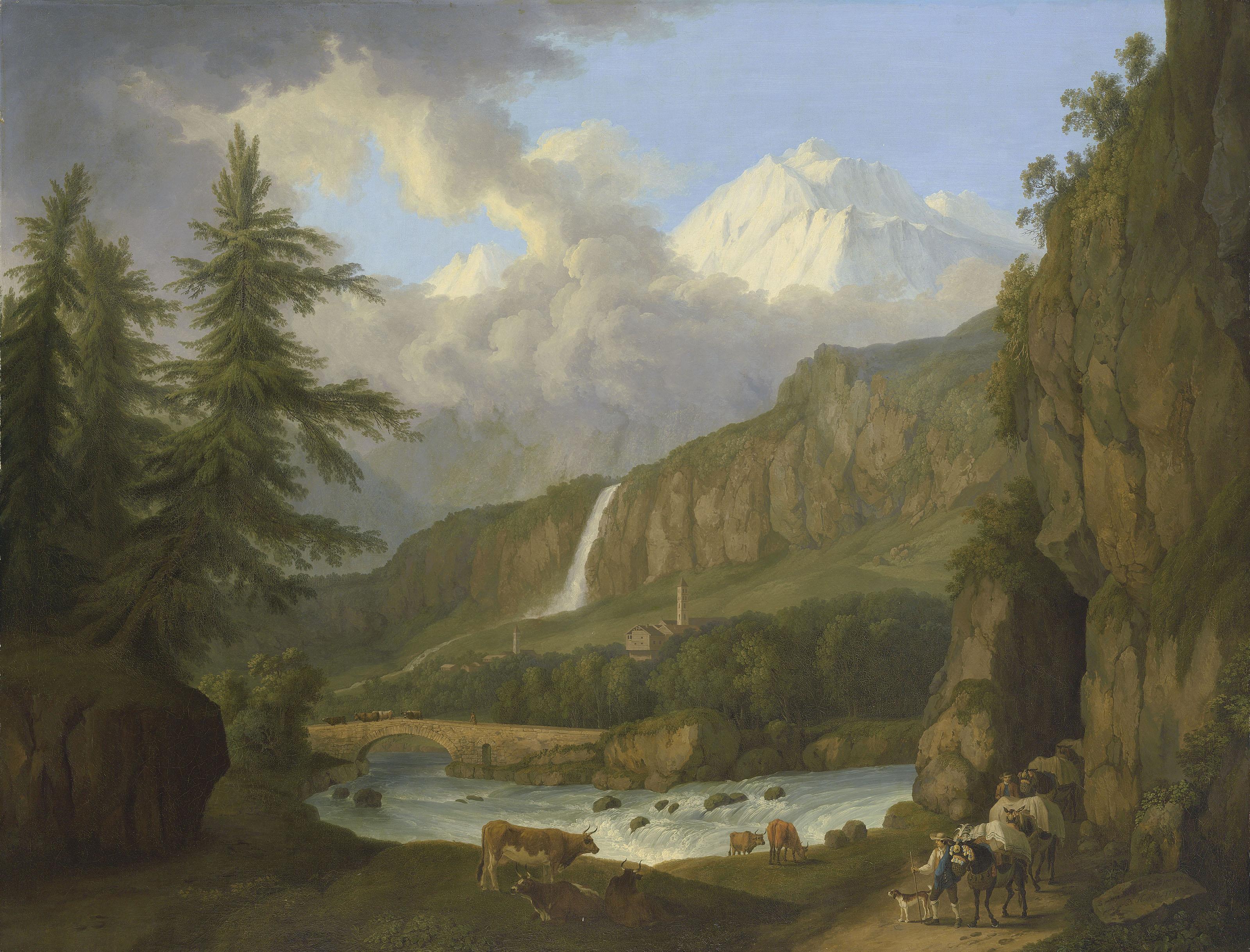 Jakob Philipp Hackert - The St. Gotthard Pass