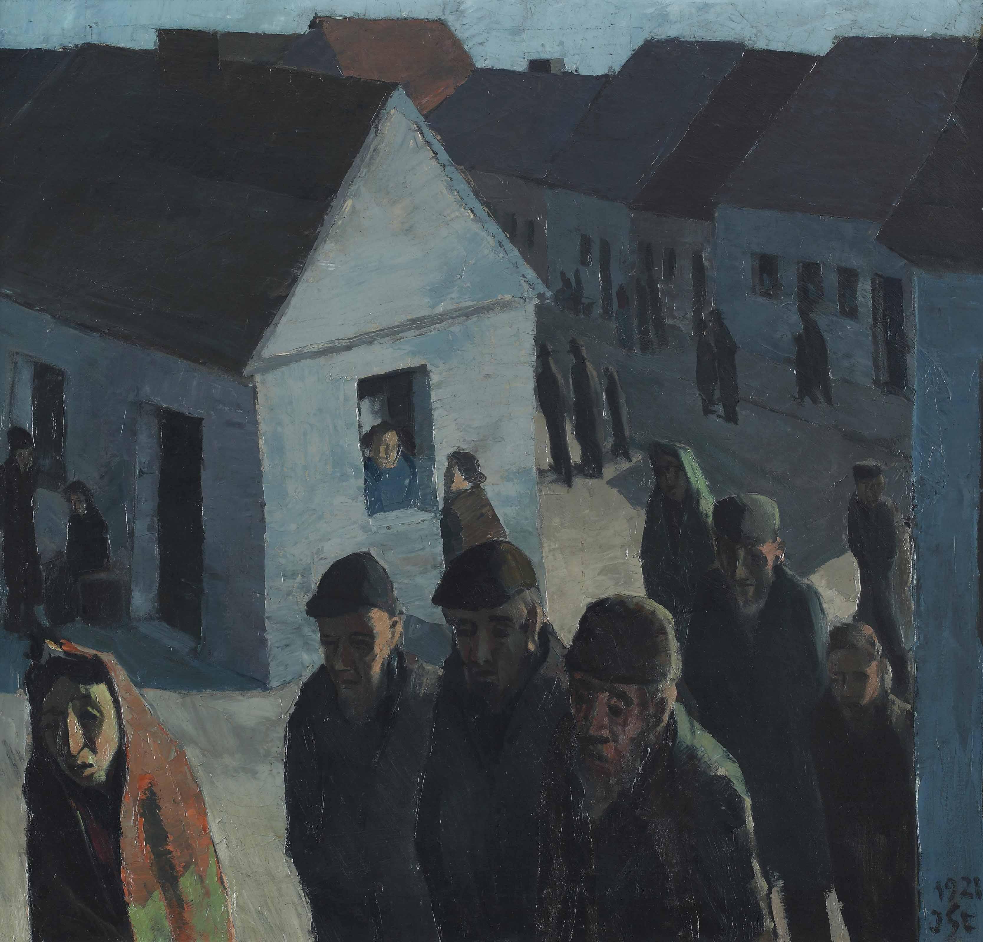 Jakob Steinhardt - A village scene