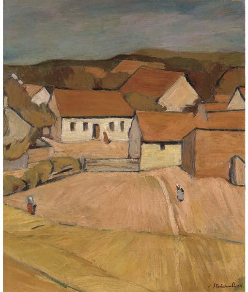 Jakob Steinhardt - Dorfszene
