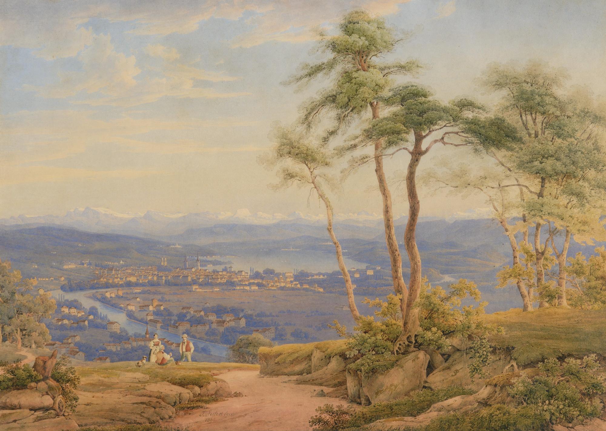 Jakob Suter - Ansicht Von Zürich, 1838