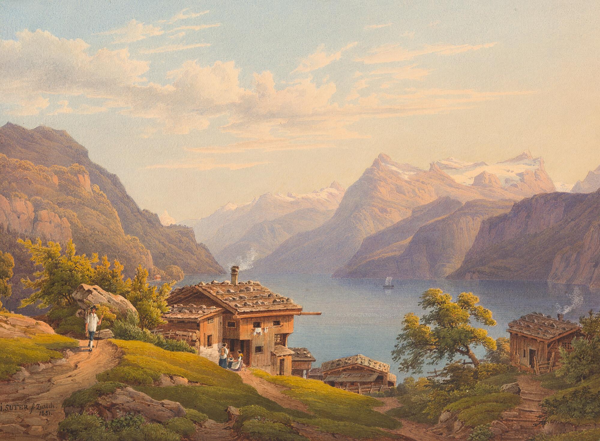 Jakob Suter - Blick auf den Urnersee.