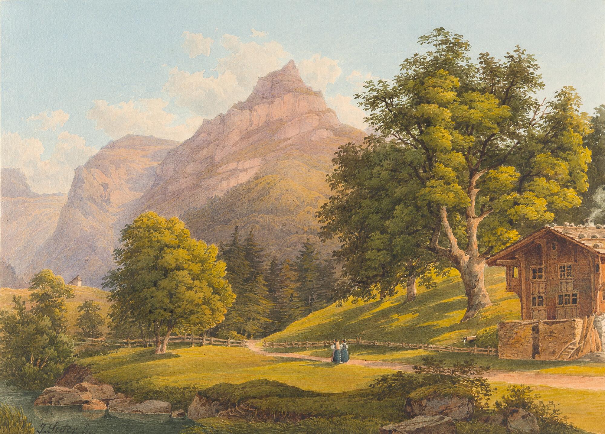 Jakob Suter - Idyllische Landschaft in den Schweizer Alpen.