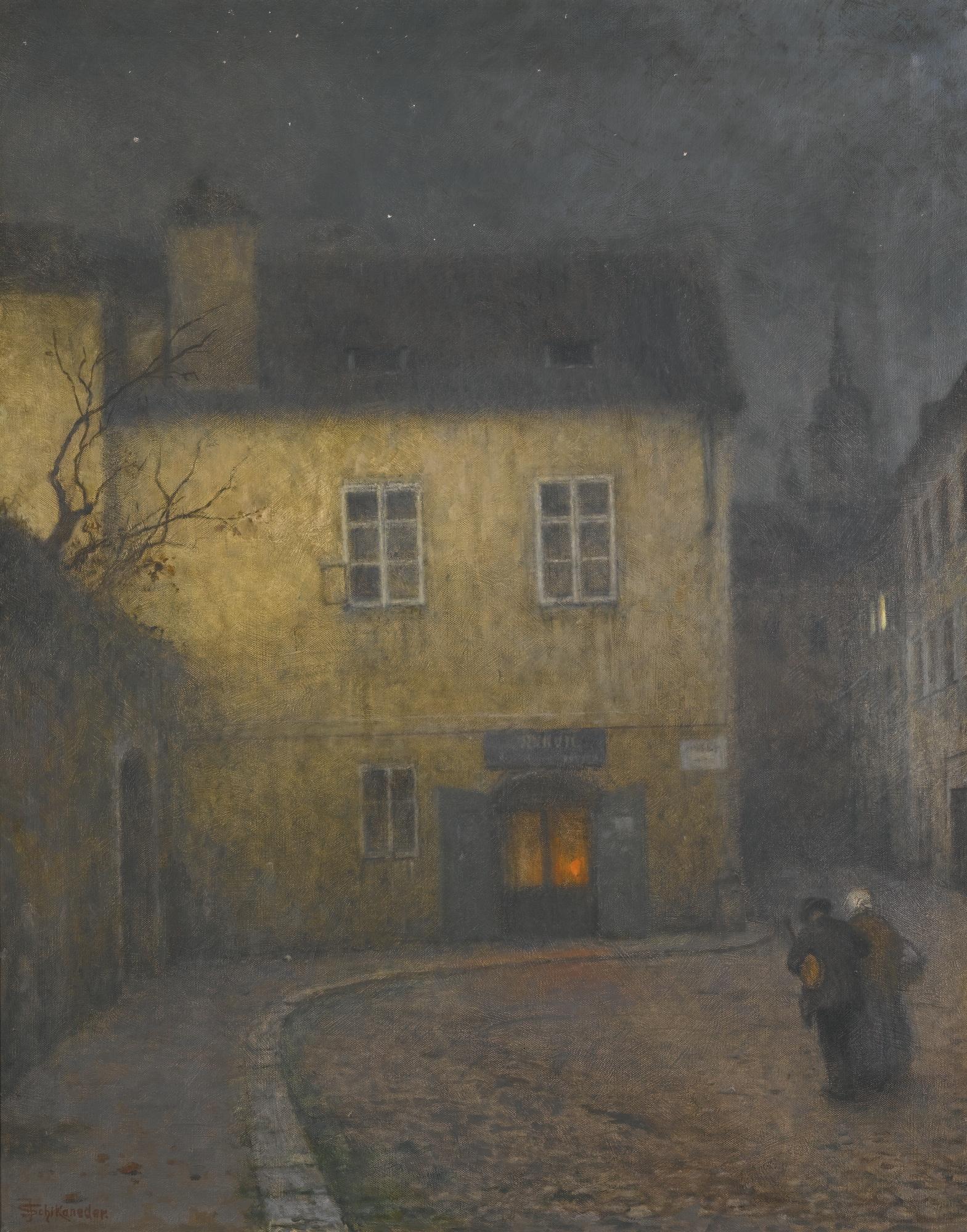 Jakub Schikaneder - Czech A Street Corner In Prague